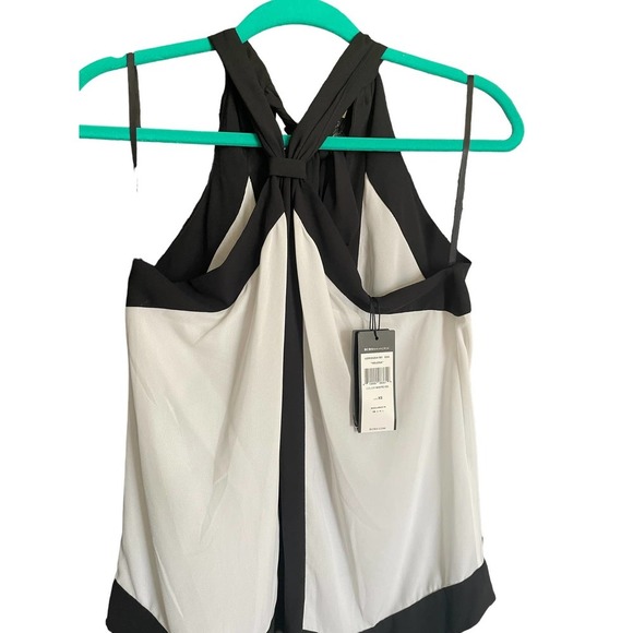 NWT BCBG MaxAzria Womens Reversible Helena Top Sleeveless Size XS White/Black - Picture 4 of 8